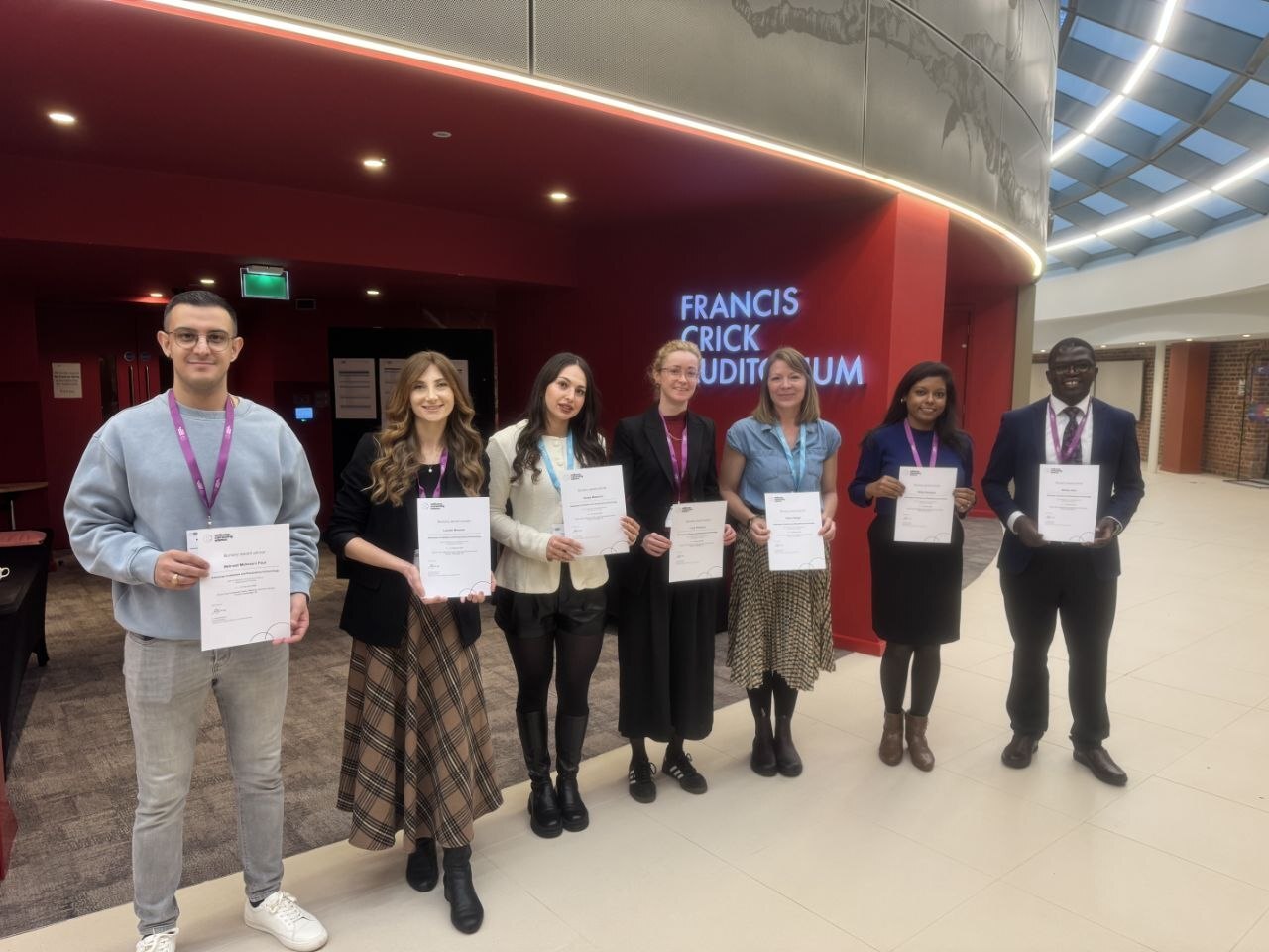 Bursary awardees with their certificates